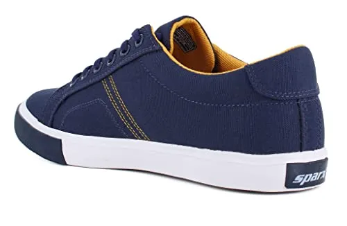 Sparx Men  Navy Blue Golden Yellow Casual Shoes