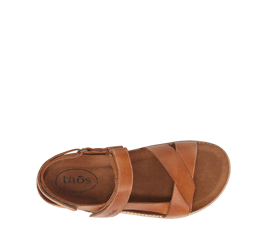 Taos Women's Sideways Sandal - Caramel