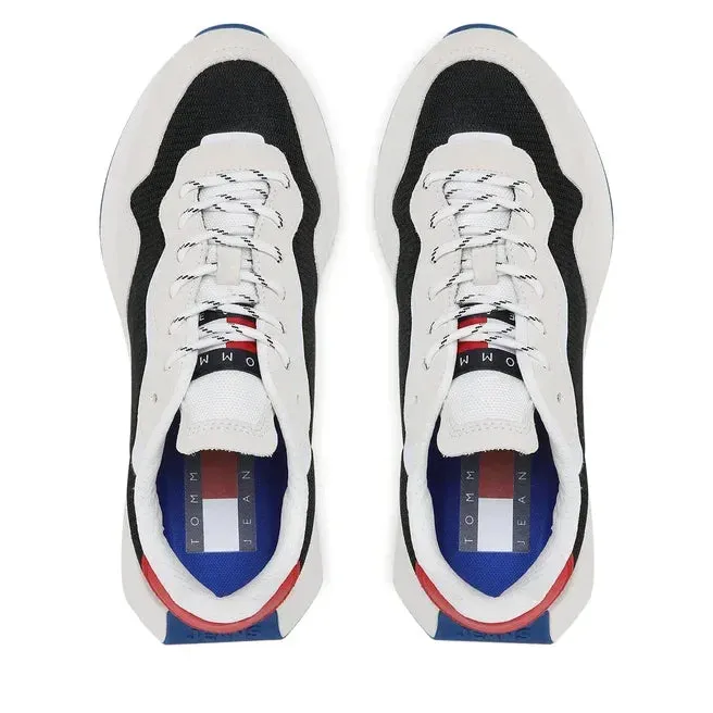 Tommy Hilfiger Jeans Runner Outsole Sneakers Men EM0EM01176-GRYBLK