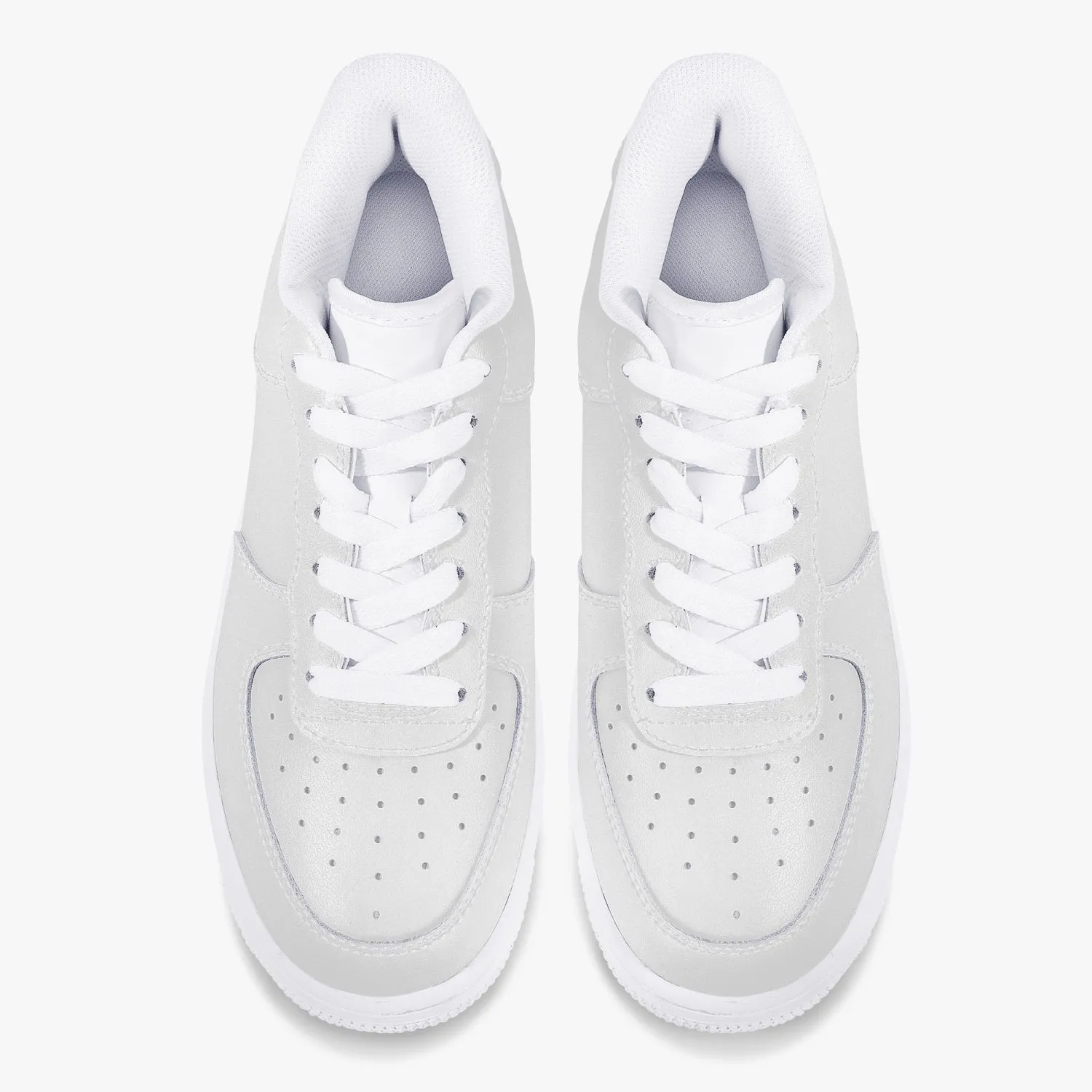 Top Leather Sports Women Sneakers - White