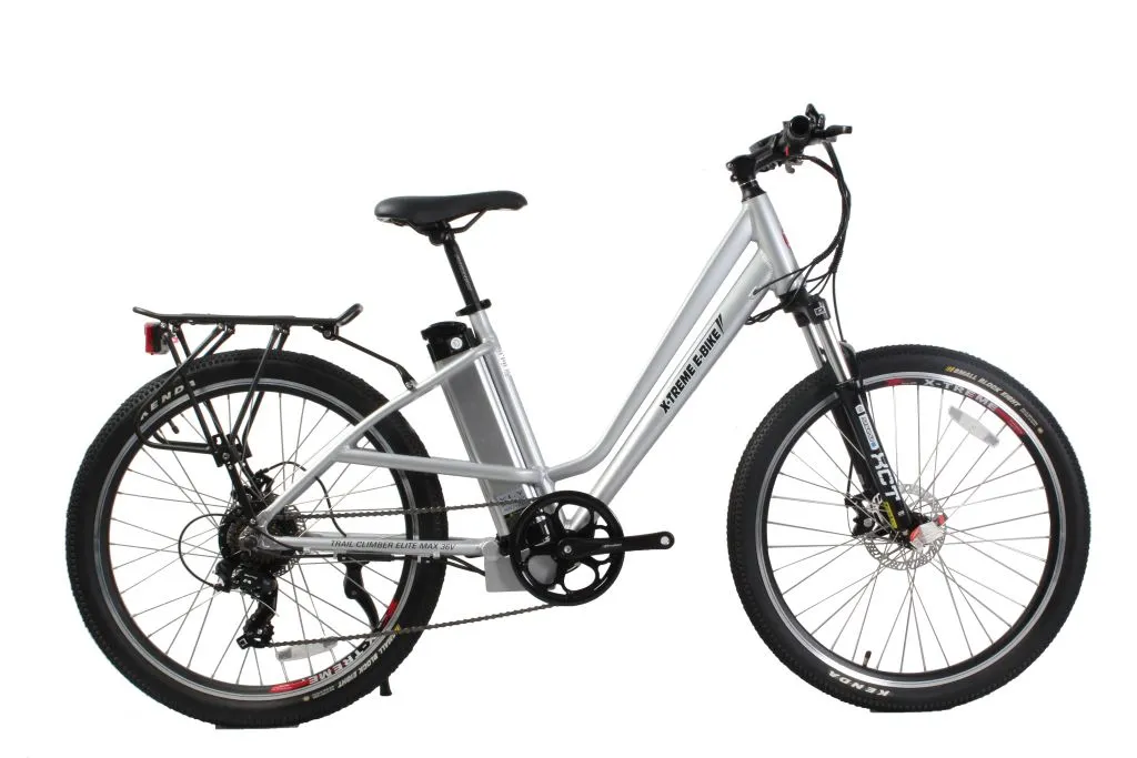 Trail Climber Elite Max 36v Electric Step-Through Mountain Bicycle