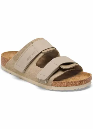 Uji in Taupe Suede Narrow Width by Birkenstock