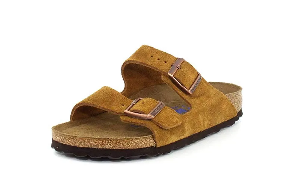 Unisex Shoes Birkenstock ARIZONA Soft Footbed Sandals 1009526 MINK SUEDE