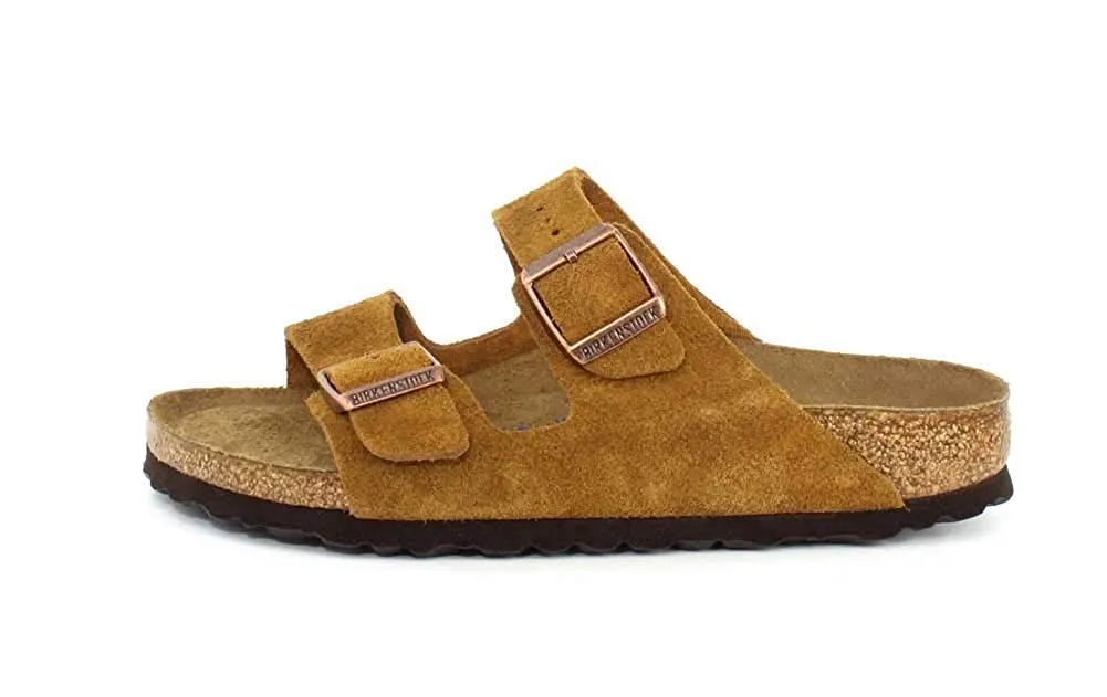 Unisex Shoes Birkenstock ARIZONA Soft Footbed Sandals 1009526 MINK SUEDE