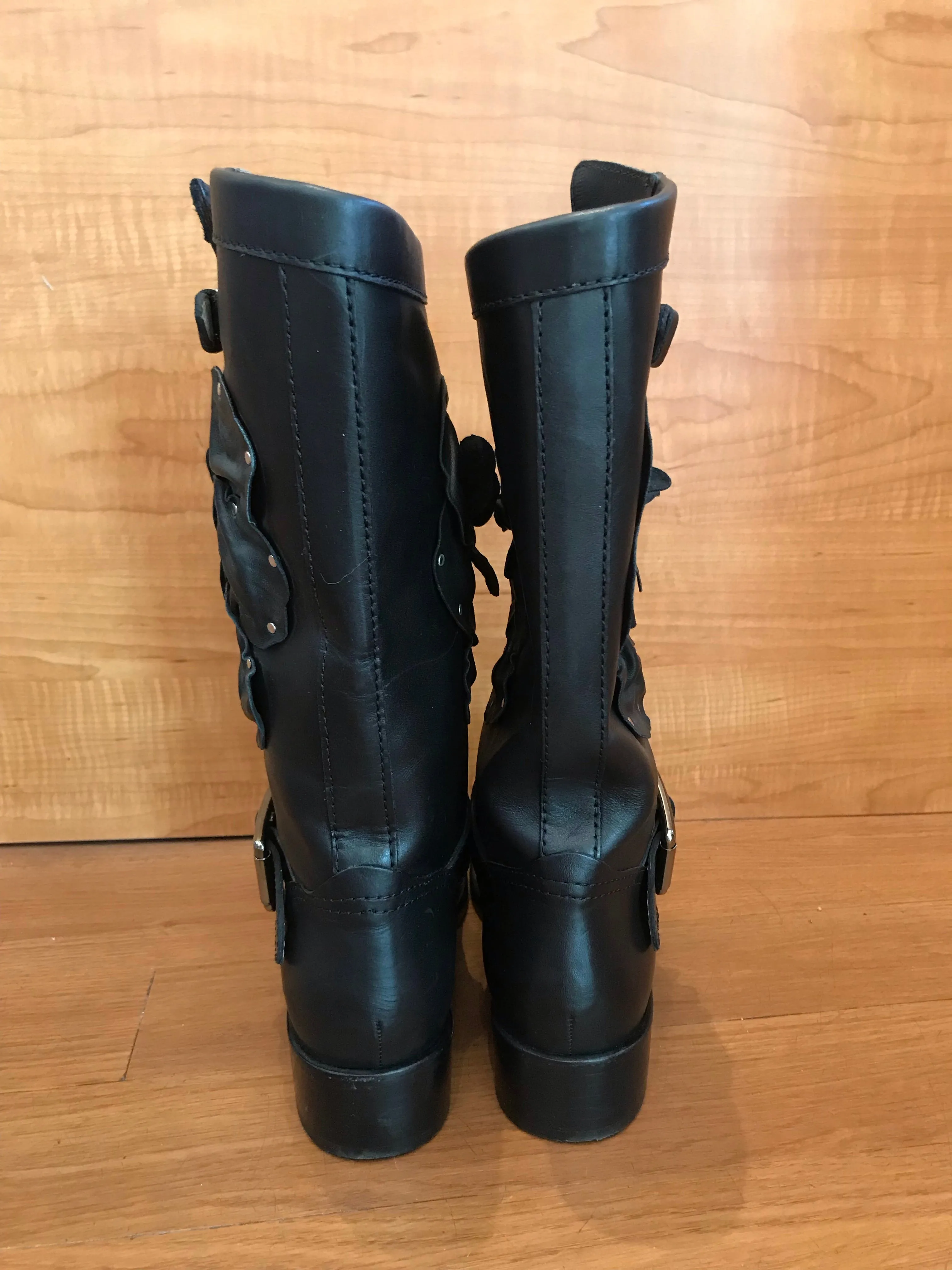 Valentino Floral Boots Size 6