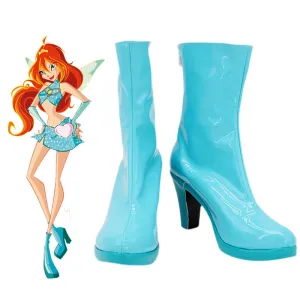 Winx Club Bloom Charmix Blue Cosplay Shoes