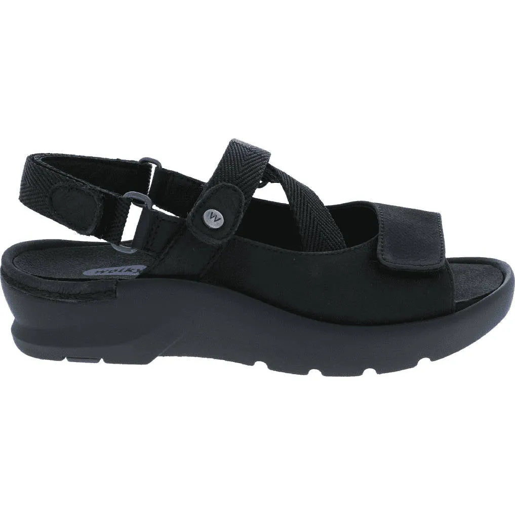 Wolky Womens Lisse Black Antique Nubuck