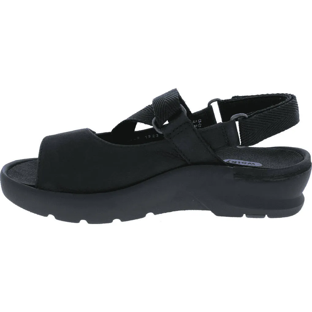 Wolky Womens Lisse Black Antique Nubuck