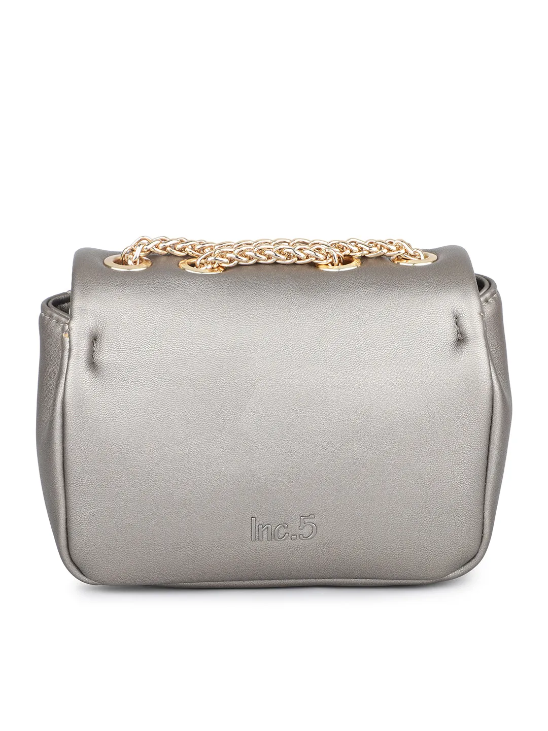 Women Pewter Embellished Sling Bag