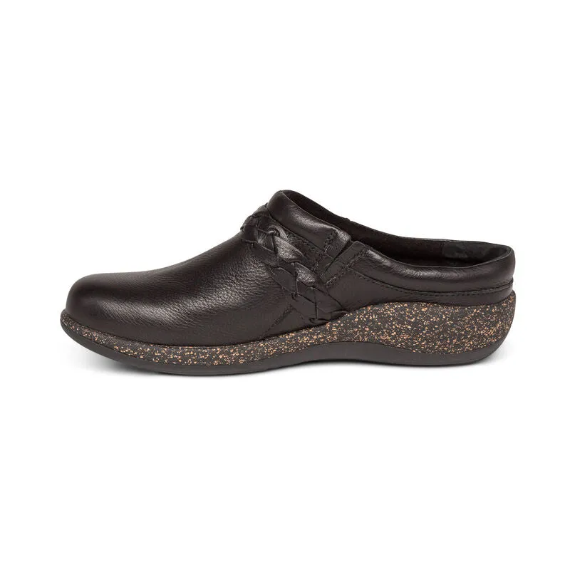 Women's Aetrex Libby Comfort Clog Color: Black