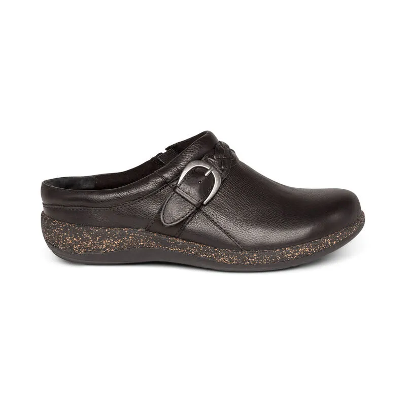 Women's Aetrex Libby Comfort Clog Color: Black