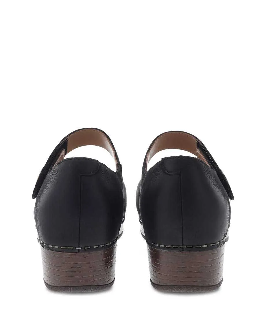 Women's Dansko Beatrice Color: Black Burnished Nubuck