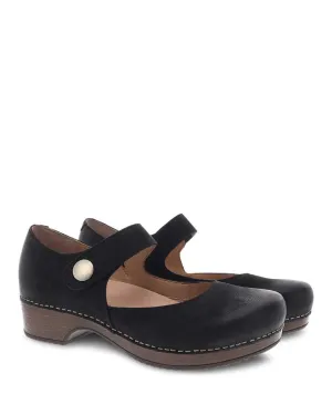 Women's Dansko Beatrice Color: Black Burnished Nubuck