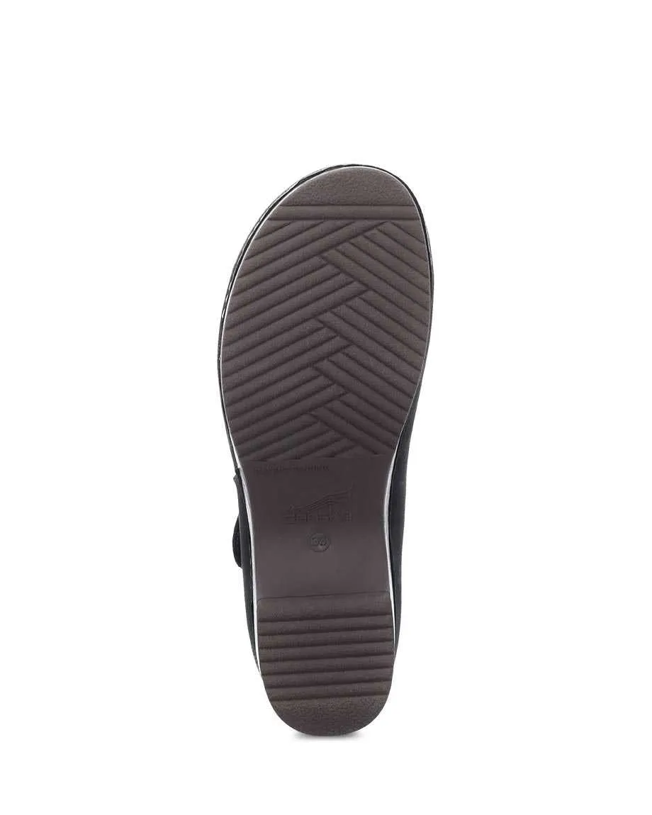 Women's Dansko Beatrice Color: Black Burnished Nubuck