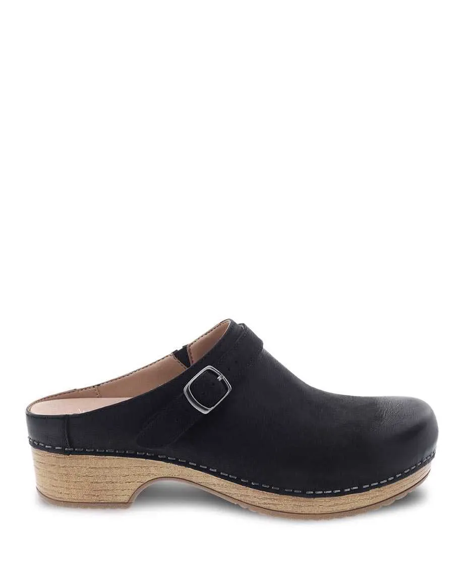 Women's Dansko Berry Color: Black Burnished Nubuck