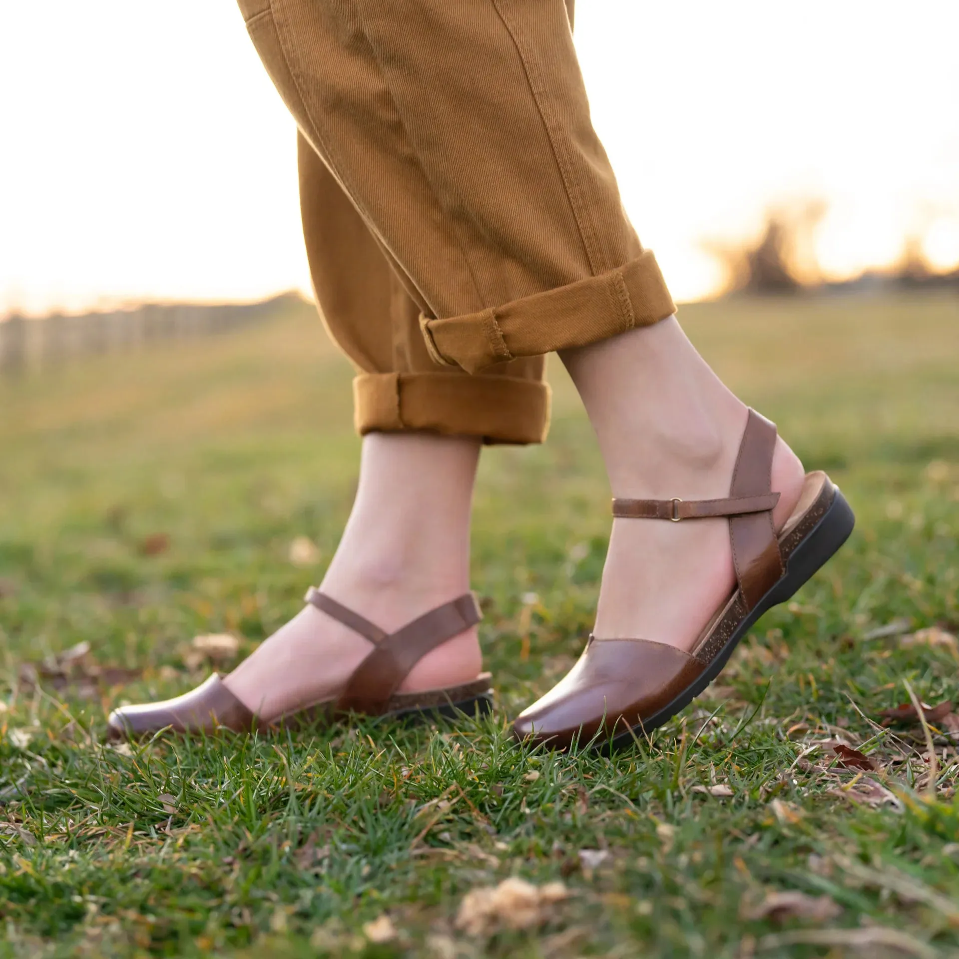 Women's Dansko Rowan Mary Jane Color: Tan Waxy Burnished