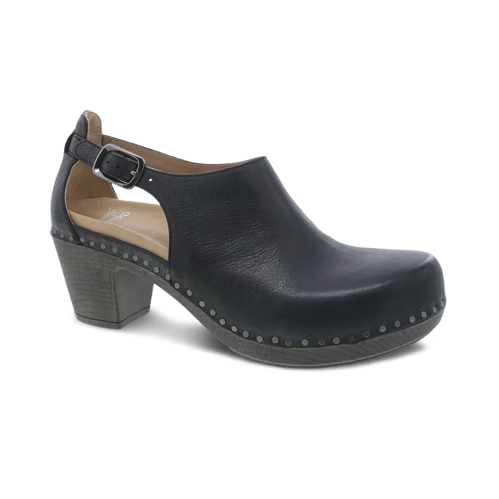 Women's Dansko Sassy Color: Black Milled Burnished