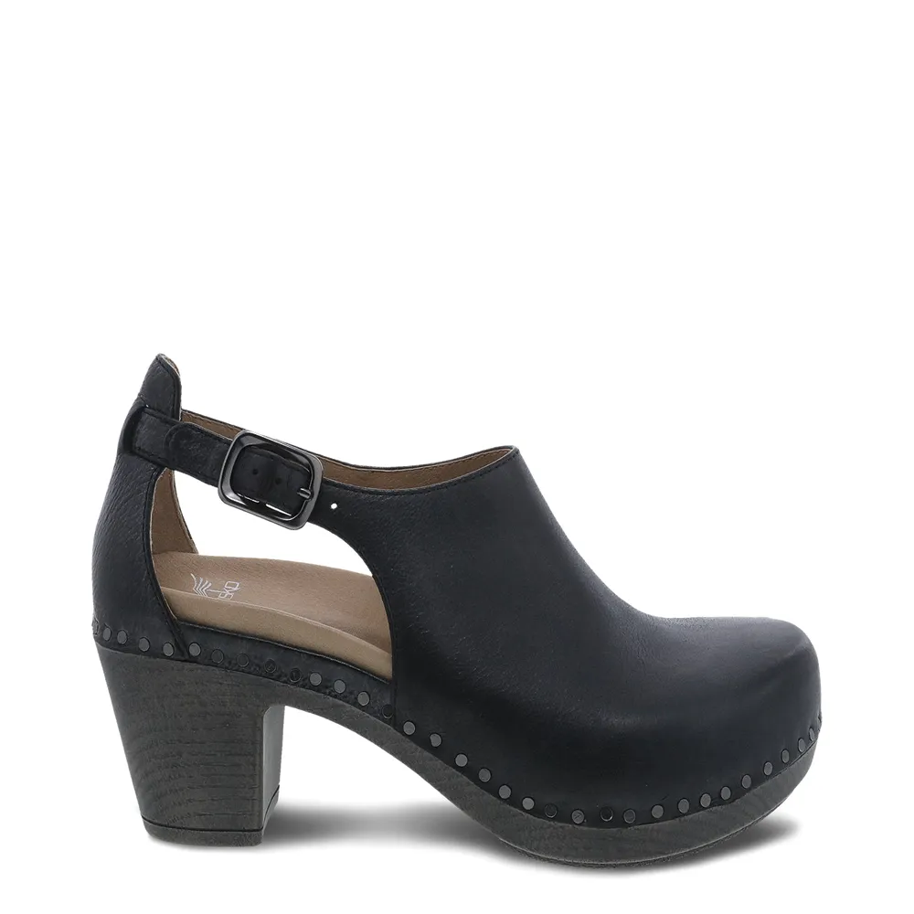 Women's Dansko Sassy Color: Black Milled Burnished