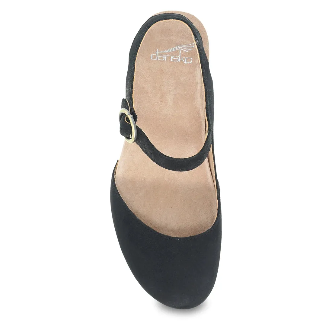 Women's Dansko Taytum Color: Black Milled Nubuck Sandal