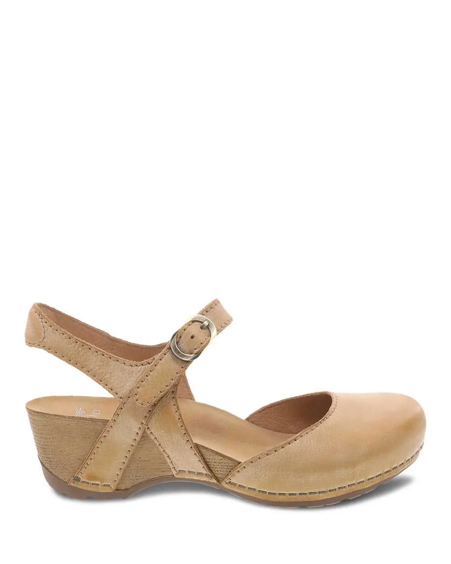 Women's Dansko Tiffani Color: Tan Milled Burnished