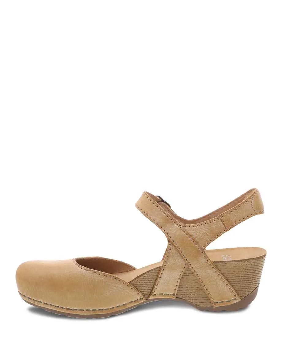 Women's Dansko Tiffani Color: Tan Milled Burnished