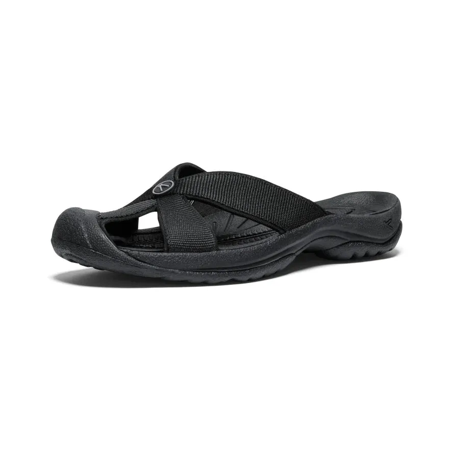 Women's Keen Bali Slide Sandal Color: Black/ Steel Grey