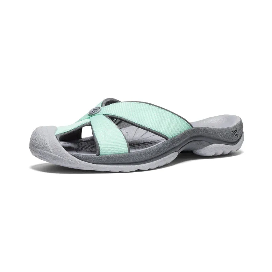 Women's Keen Bali Slide Sandal Color: Lichen / Steel Grey