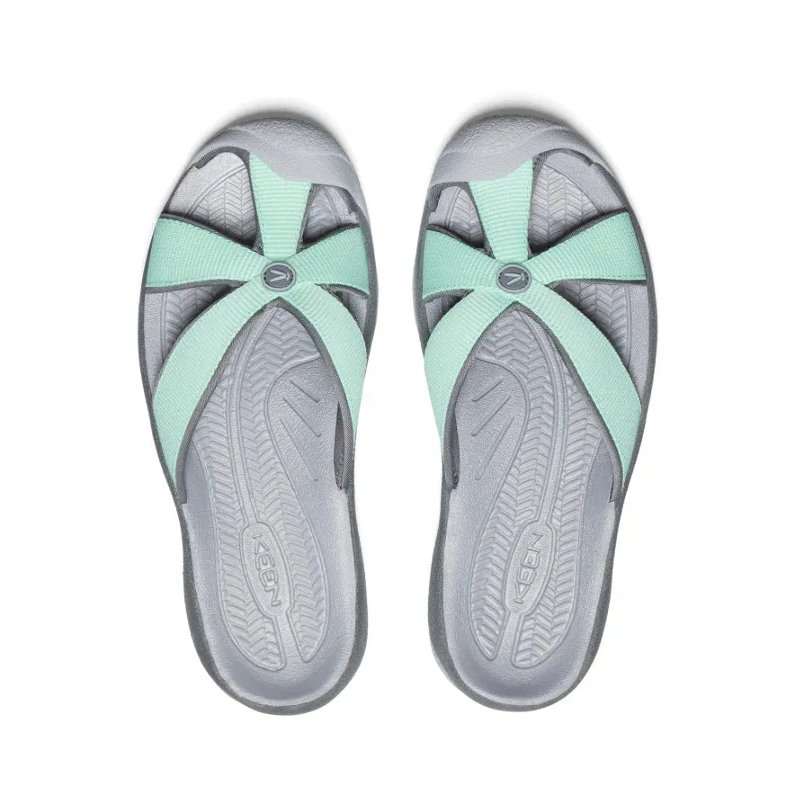 Women's Keen Bali Slide Sandal Color: Lichen / Steel Grey