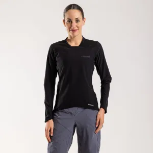 Women's Scuro Long Sleeve Trail Tee (Black)