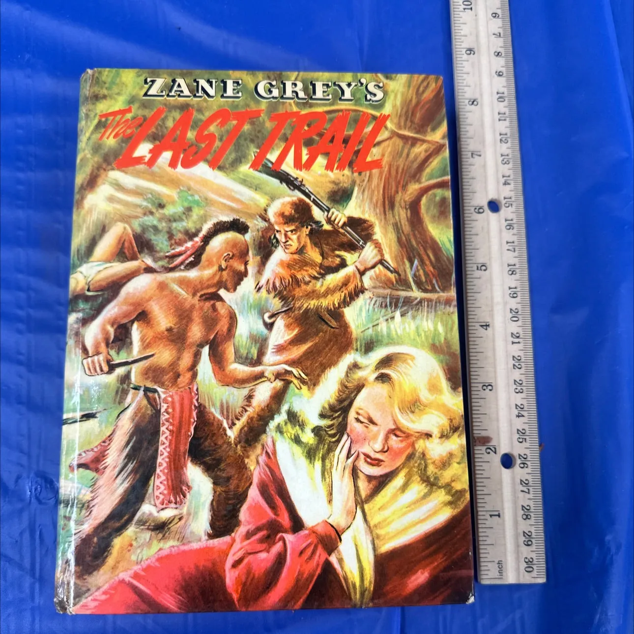 Zane Gray the last trail 1950s Whitman publishing book