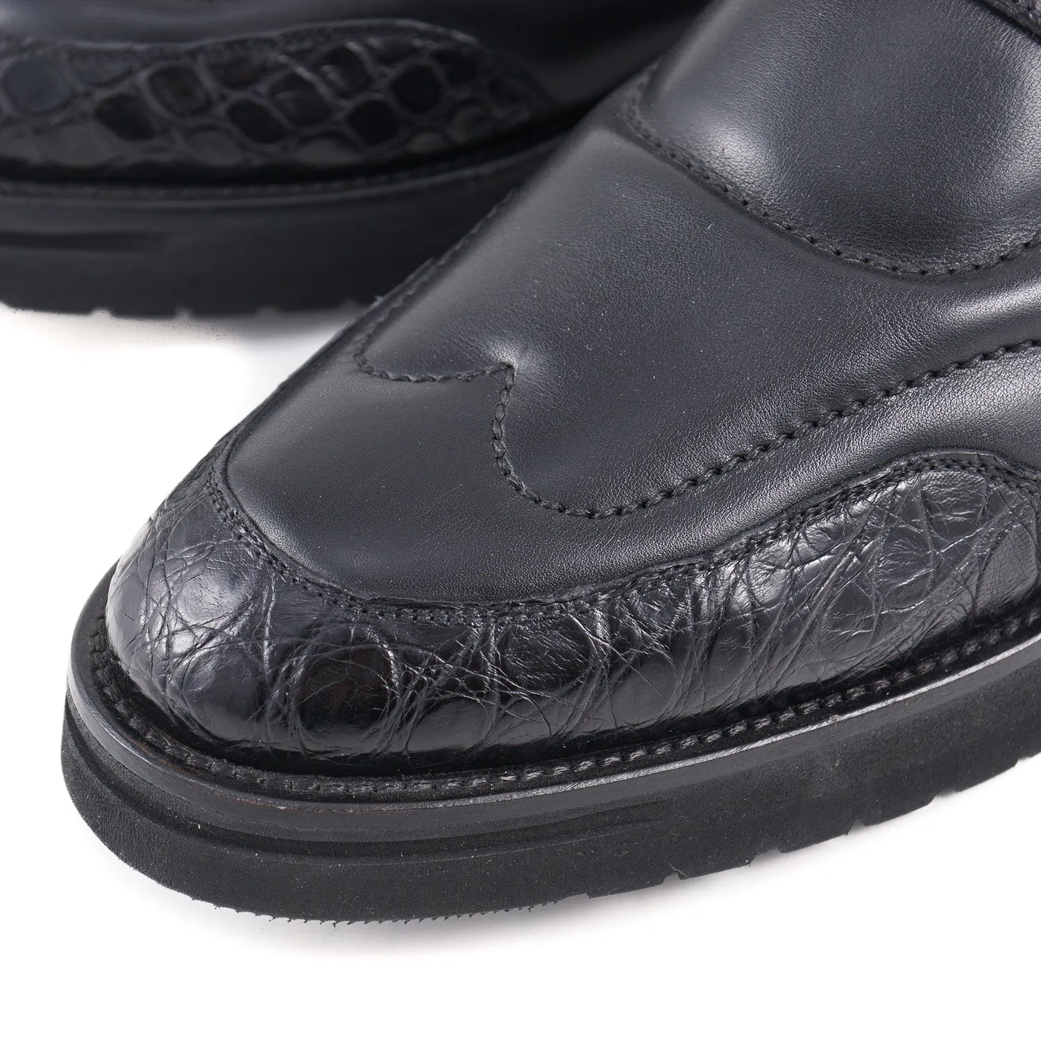 Zilli Crocodile and Calf Loafer with Cashmere Lining