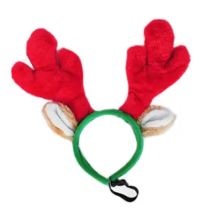 ZippyPaws Holiday Antler Headband